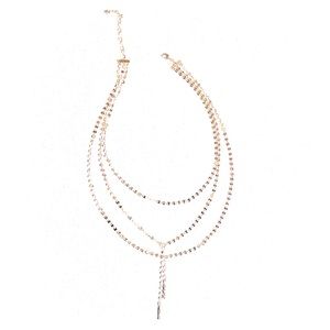BaubleBar Layered Chain Y-necklace